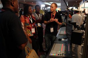 Gavin from Clyde Broadcast with clients